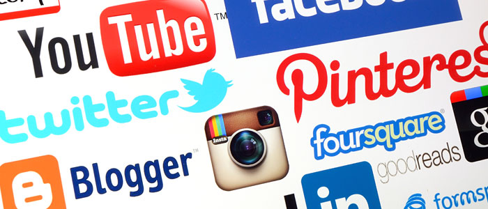 Photo: Social Media logos.
